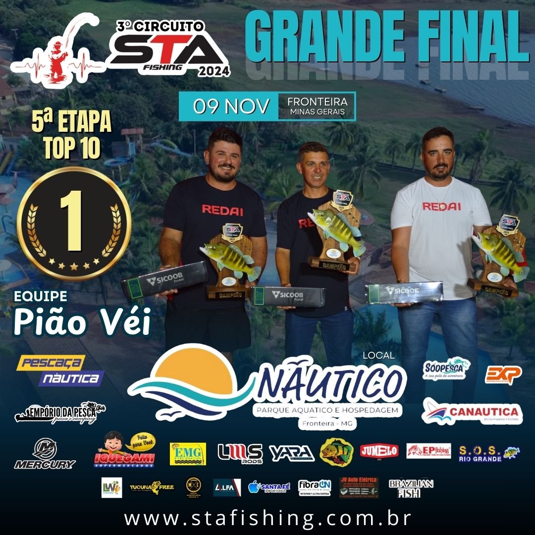 Classificação da Etapa Final do circuito STA FISHING 2024